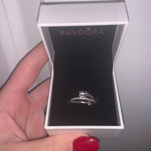 Pandora sparkling love ring